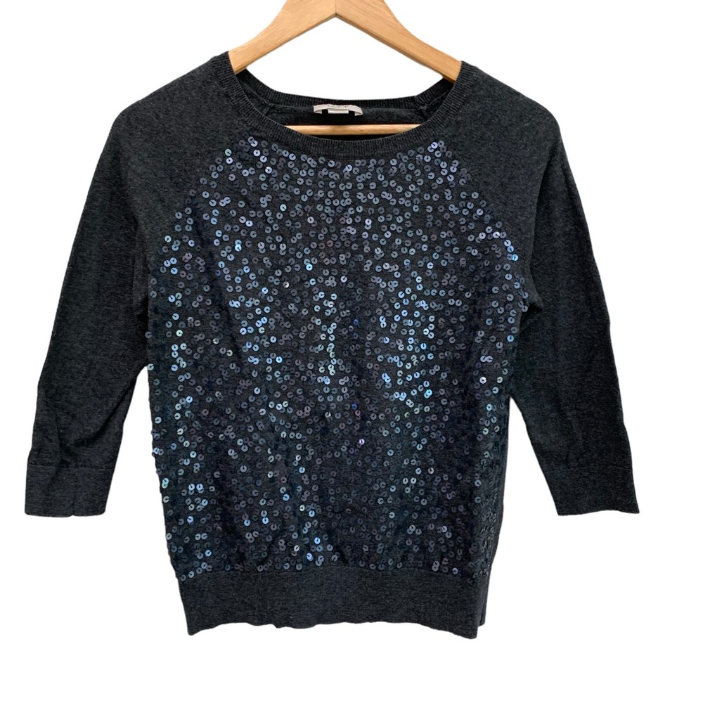 LOFT Sparkly Gray Sweater size Small - Picture 8 of 8